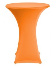 Housse pour table haute stretch orange